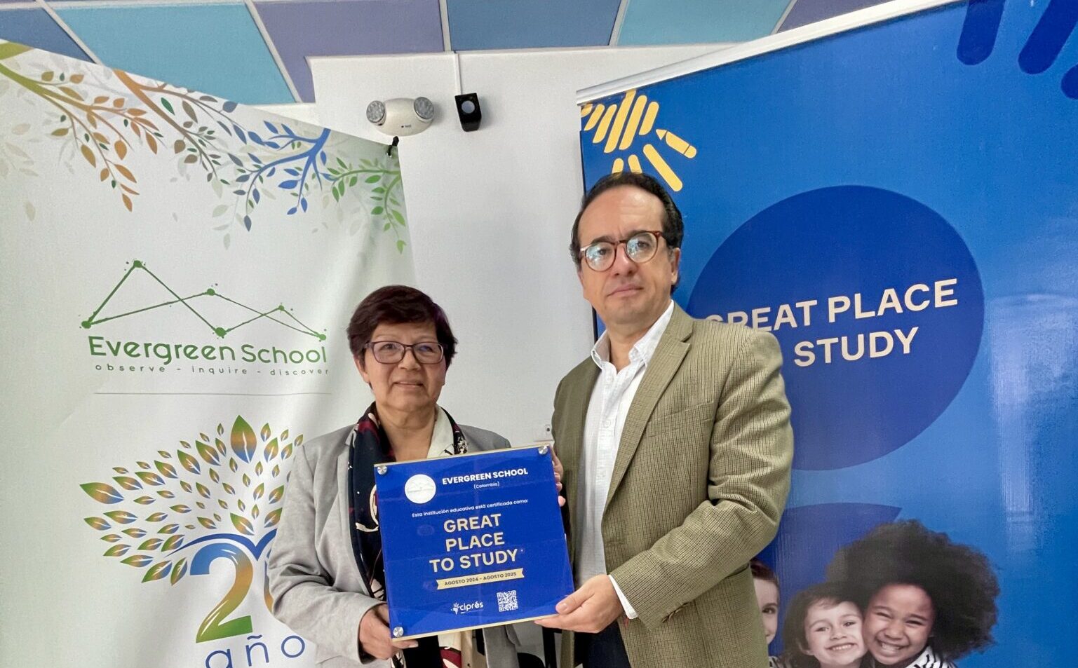 Evergreen School recibe su quinta certificación consecutiva 'Great Place to Study'